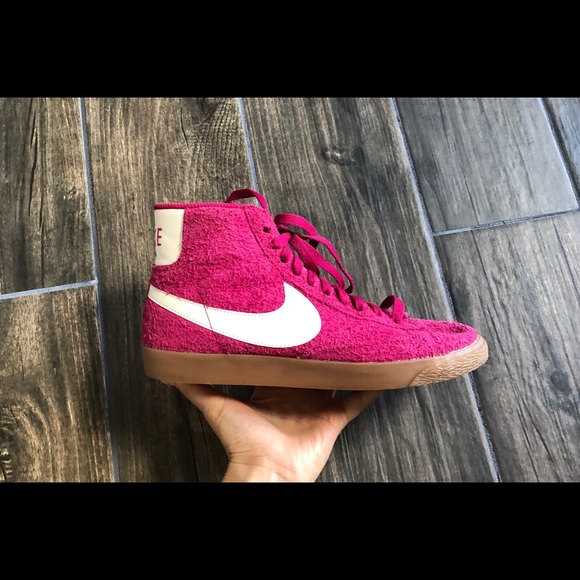 Nike Shoes - Nike Blazer Mid Suede 7 Vintage Fuchsia 518171 614